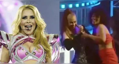 Imagem ilustrativa da notícia: Climão: Joelma arranca microfone de fã em show após receber críticas. Veja!