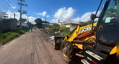 Imagem ilustrativa da notícia: Prefeitura retira para 24 toneladas de lixo para criar área verde, em Outeiro