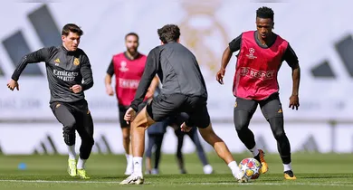 Imagem ilustrativa da notícia: Imprensa europeia elogia pré-temporada de Vini Jr no Real Madrid