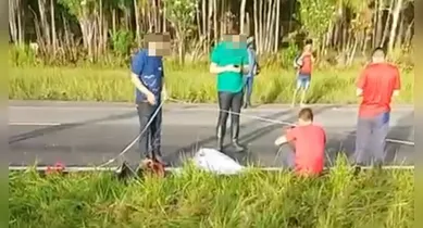 Imagem ilustrativa da notícia: VÍDEO: Motociclista morre após colidir com carro na BR-316