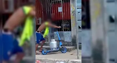 Imagem ilustrativa da notícia: Transportar Botijão de gás? Saiba o que não fazer com patinetes elétricos