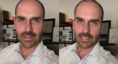 Imagem ilustrativa da notícia: VÍDEO: Eduardo Bolsonaro responde Silas Malafaia após ser chamado de 'babaca'