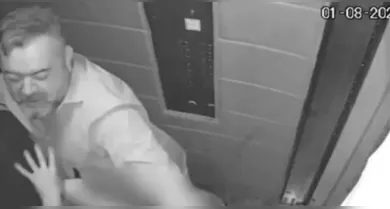Imagem ilustrativa da notícia: Câmeras mostram empresário agredindo esposa dentro de elevador; veja