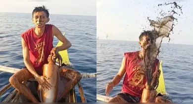 Imagem ilustrativa da notícia: Vídeo: Lula reage e esguicha tinta em pescador nas Filipinas