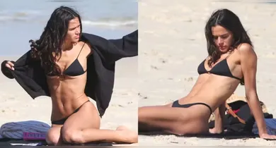 Imagem ilustrativa da notícia: Bruna Marquezine é flagrada de biquíni em praia do Rio; veja fotos