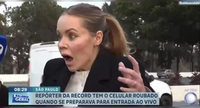 Imagem ilustrativa da notícia: Repórter da Record é assaltada antes de entrada ao vivo