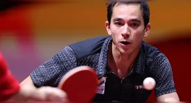Imagem ilustrativa da notícia: Hugo Calderano vence chinês e avança às oitavas do Europe Smash
