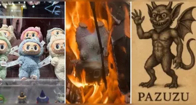 Imagem ilustrativa da notícia: Teoria demoníaca causa pânico e faz fãs queimarem bonecos Labubu