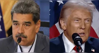 Imagem ilustrativa da notícia: Venezuela: Trump envia navios de guerra e Maduro ativa milhões de milicianos