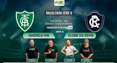 Imagem ilustrativa da notícia: Tem jogo no DOL e na Clube: ouça América-MG x Remo