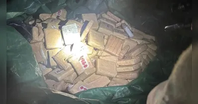 A tonelada de droga apreendidas pela PM e PF