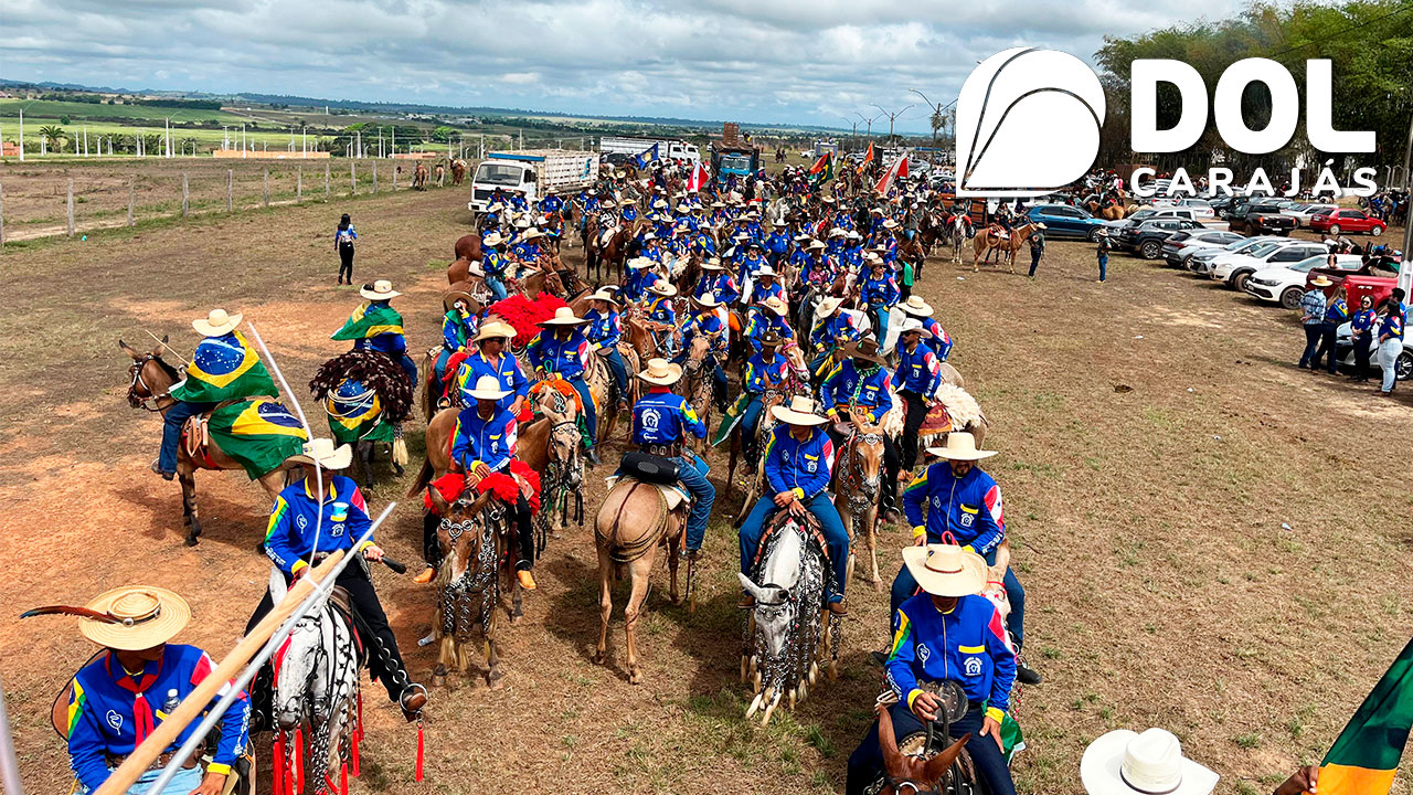 Centenas de cavaleiros, amazonas, autoridades e o público em geral compareceram a uma das cavalgadas mais importantes do sudeste do Pará.