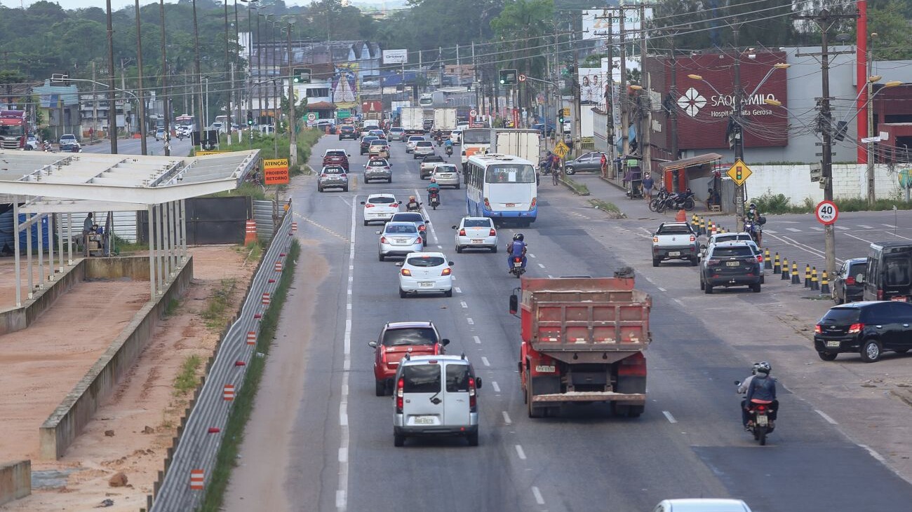 Confira como está o trânsito na saída de Belém para as férias julho.