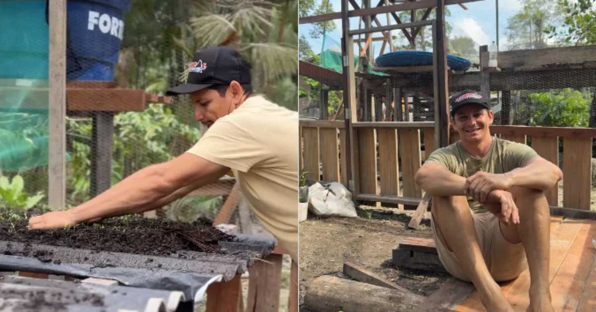 Imagem ilustrativa da notícia: Paraense viraliza ao ensinar plantar cheiro-verde na telha