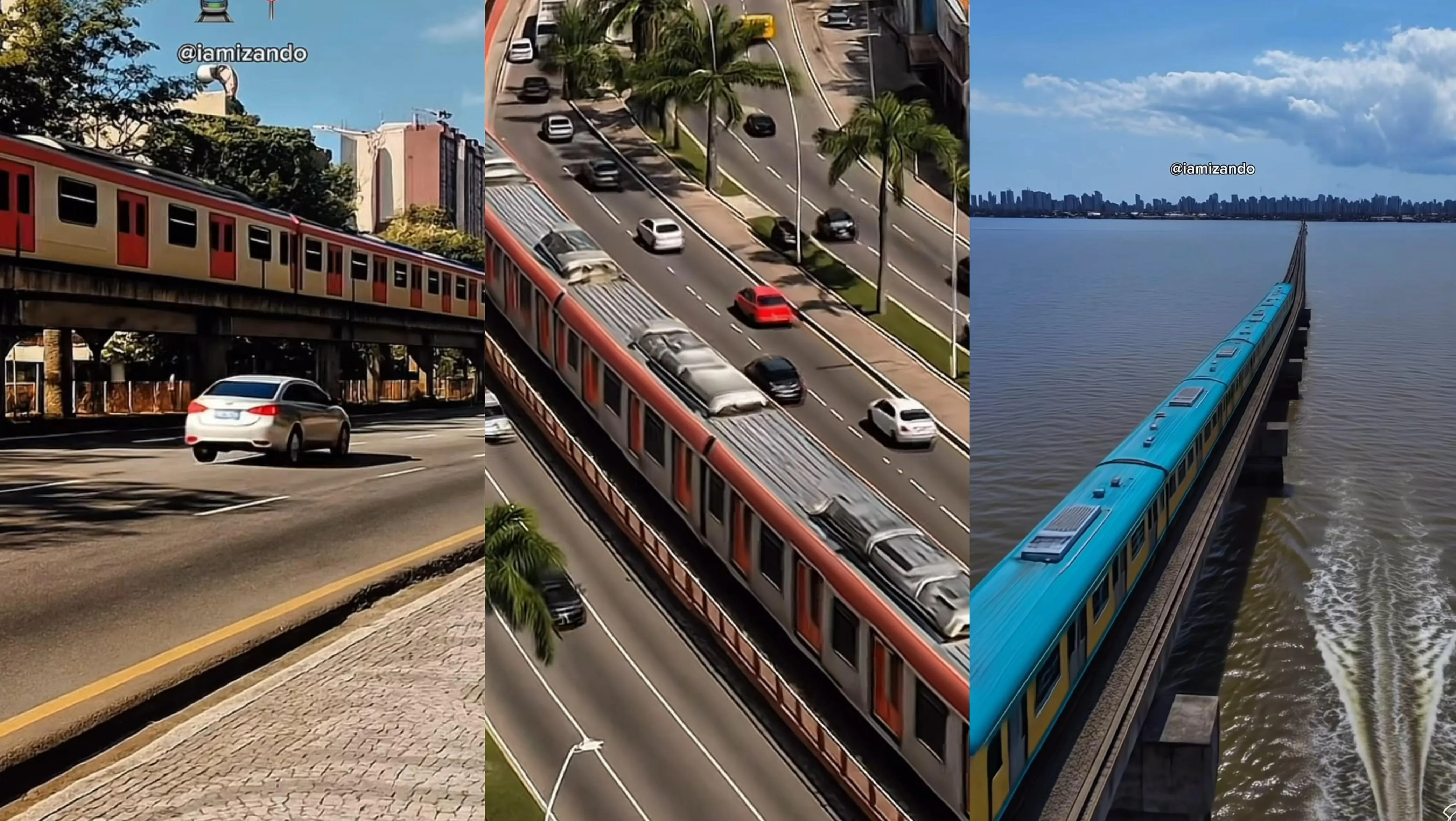 Imagem ilustrativa da notícia: Já pensou se Belém tivesse um metrô? Vídeo de IA mostra como seria
