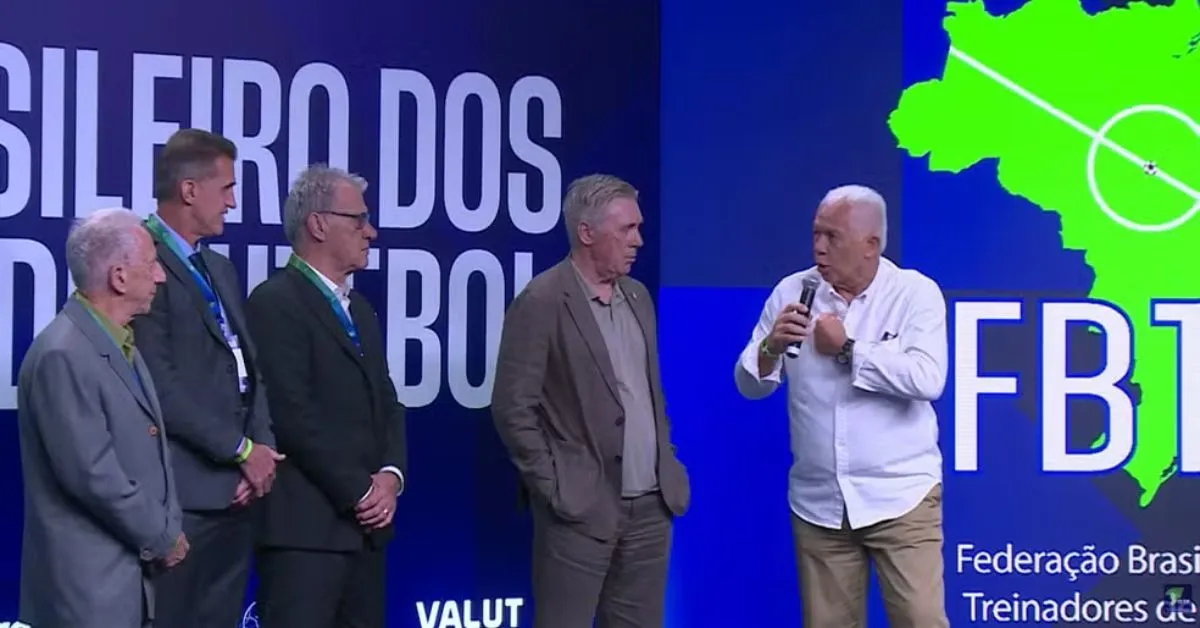 Imagem ilustrativa da notícia: Emerson Leão critica técnicos estrangeiros em evento com Ancelotti