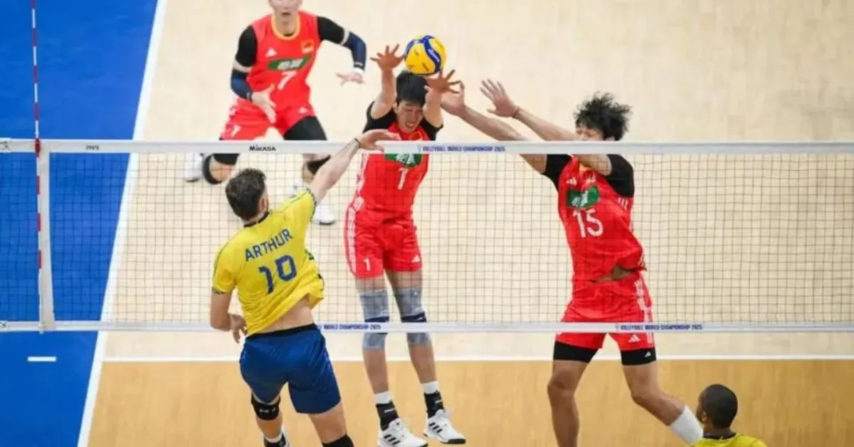 Imagem ilustrativa da notícia: Brasil vence República Tcheca e se classifica no Mundial de Vôlei