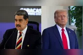 Ditador da Venezuela, Nicolás Maduro, e o presidente dos EUA, Donald Trump  •