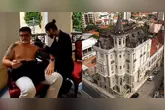 O Palacete Bolonha foi feito de estúdio de tatuagem