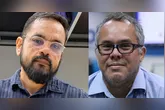 O jornalista Anderson Araújo e o multimídia Emerson Coelho Júnior: reconhecimento por reportagem sobre impactos da Ditadura na Amazônia