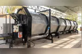 Sistema da composteira é automatizado, o que facilita a transformação do resíduo em adubo orgânico de alta qualidade.