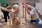 Em vídeo divulgado pela Rede GTA, o religioso é visto chegando à Basílica Santuário de Nossa Senhora de Nazaré, onde sobe as escadarias de joelhos.