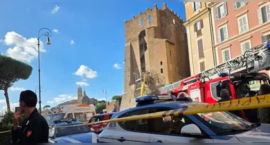 Imagem ilustrativa da notícia: Torre desaba parcialmente próximo ao Coliseu e deixa feridos