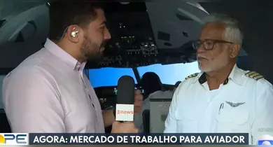 Imagem ilustrativa da notícia: Repórter da Globo sofre queda em avião ao vivo durante simulação