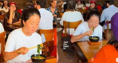 Imagem ilustrativa da notícia: Vídeo: mulher chama atenção ao tomar tacacá usando hashi em Belém
