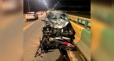 Imagem ilustrativa da notícia: Colisão entre carro e duas motocicletas deixa um morto em Marabá