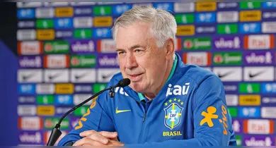 Imagem ilustrativa da notícia: CBF quer renovar com Ancelotti até a Copa do Mundo de 2030
