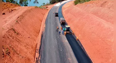 Imagem ilustrativa da notícia: Último trecho da BR-422 é pavimentado conectando cidades do PA