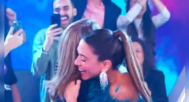 Imagem ilustrativa da notícia: Vídeo: filhas de Silvio Santos se surpreendem com meta do Teleton