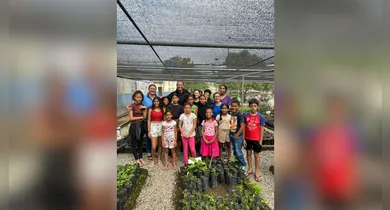 Imagem ilustrativa da notícia: Cidade incentiva crianças à preservação com plantio de árvores