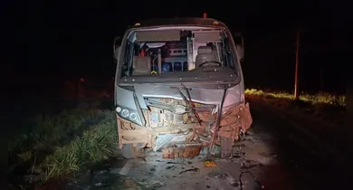 Imagem ilustrativa da notícia: Irmãos morrem em colisão frontal entre carro e micro-ônibus