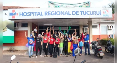 Imagem ilustrativa da notícia: Heróis da Alegria encantam crianças no hospital de Tucuruí
