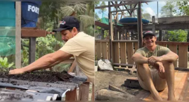 Imagem ilustrativa da notícia: Paraense viraliza ao ensinar plantar cheiro-verde na telha