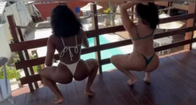 Imagem ilustrativa da notícia: Influenciadoras são barradas em restaurante por dançar de fio dental