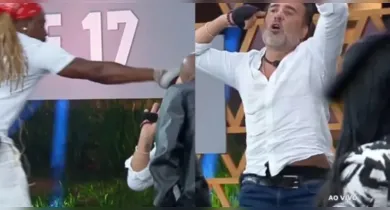 Imagem ilustrativa da notícia: Créo é expulso ao vivo de A Fazenda após dar um soco em Fabiano
