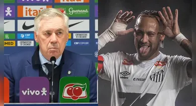 Imagem ilustrativa da notícia: Neymar só irá para a Copa se estiver "100%", diz Ancelotti