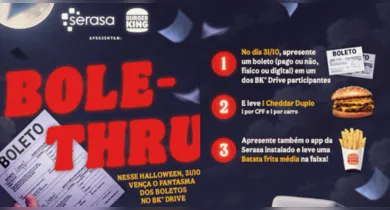 Imagem ilustrativa da notícia: Burger King dá lanche grátis para quem mostrar boleto nesta sexta (31)