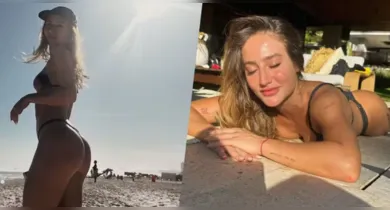 Imagem ilustrativa da notícia: Bruna Griphao posa de biquíni fio dental e arranca suspiros