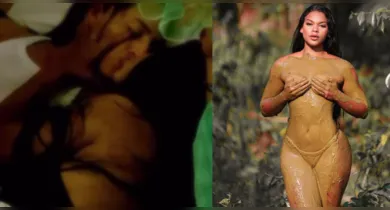 Imagem ilustrativa da notícia: Paraense Lia Mendonça troca beijos com influenciadora no Rancho do Maia