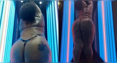 Imagem ilustrativa da notícia: Mc Carol posa de biquíni fio dental de fita e exibe bumbum GG