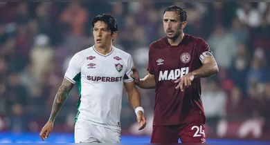 Imagem ilustrativa da notícia: Lanús marca no fim e Fluminense precisa de virada no Rio