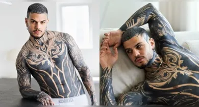 Imagem ilustrativa da notícia: Com 90% do corpo tatuado, influencer fatura com conteúdo adulto