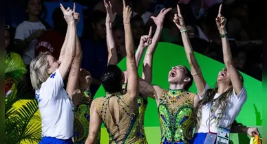 Imagem ilustrativa da notícia: Brasil faz história na ginástica rítmica ao ganhar prata em mundial