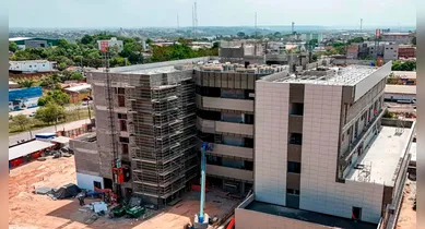 Imagem ilustrativa da notícia: Obras de novo Materno Infantil ultrapassam 70% em Marabá