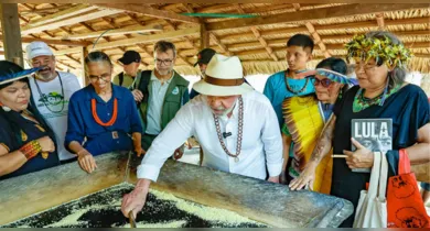Imagem ilustrativa da notícia: Lula visita comunidades indígenas e quilombolas no Pará