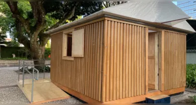 Imagem ilustrativa da notícia: Arquiteto japonês traz a Belém abrigo de papelão para emergência